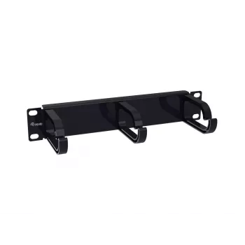 Equip 10 inch Cable Management Panel, 1U, Black