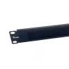 Brush panel Equip 10 inch 1U Black Steel 25.4mm width