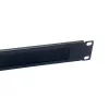 Brush panel Equip 10 inch 1U Black Steel 25.4mm width