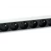 Equip 333313 power distribution unit (PDU) 8 AC outlet(s) 1U Black, Silver