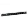 Equip 333315 power distribution unit (PDU) 7 AC outlet(s) 1U Black, Silver