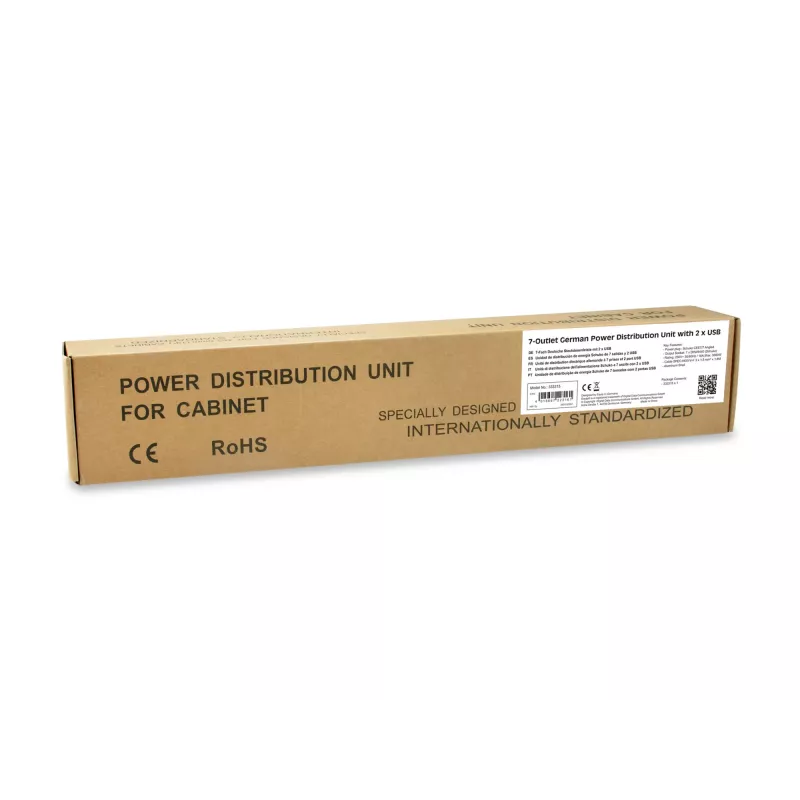 Equip 333315 power distribution unit (PDU) 7 AC outlet(s) 1U Black, Silver