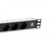 Equip 333315 power distribution unit (PDU) 7 AC outlet(s) 1U Black, Silver