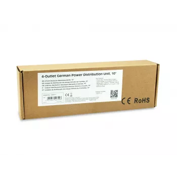 Equip 333311 power distribution unit (PDU) 4 AC outlet(s) 1U Black, Silver