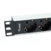 Equip 333311 power distribution unit (PDU) 4 AC outlet(s) 1U Black, Silver