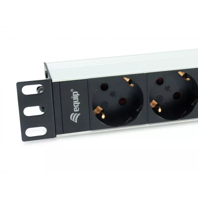 Equip 333311 power distribution unit (PDU) 4 AC outlet(s) 1U Black, Silver