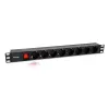 Equip 8-Outlet German Power Distribution Unit with IEC C14 plug