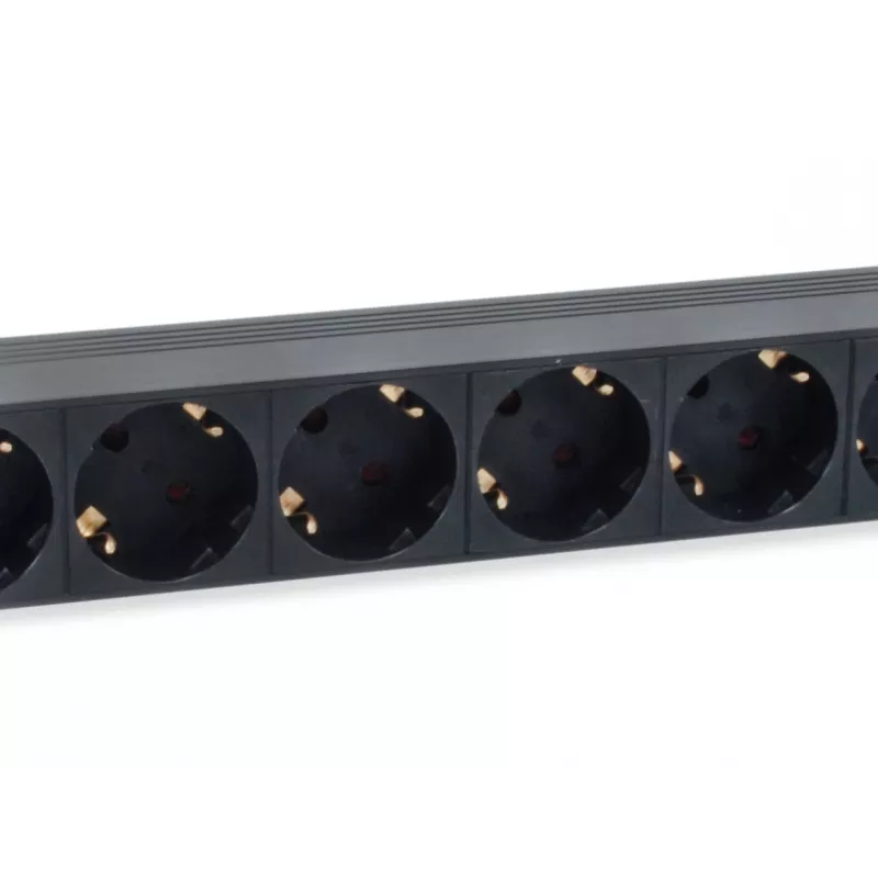 Equip 8-Outlet German Power Distribution Unit with IEC C14 plug