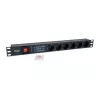 Equip 6-Outlet German Power Distribution Unit, with Surge Protection, Integrated line fitler