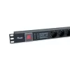 Equip 6-Outlet German Power Distribution Unit, with Surge Protection, Integrated line fitler