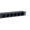 Equip 6-Outlet German Power Distribution Unit, with Surge Protection, Integrated line fitler