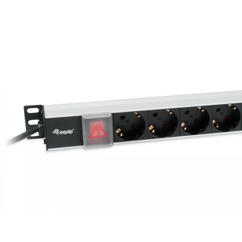 Equip 8-Outlet German Power Distribution Unit, Aluminum Shell, 3m