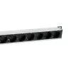 Equip 8-Outlet German Power Distribution Unit, Aluminum Shell, 3m