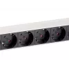 Equip 8-Outlet German Power Distribution Unit, Aluminum Shell
