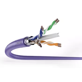DIGITUS installation cable - CAT6 - F/UTP - AWG 23/1 - 305m - Purple