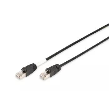 DIGITUS outdoor Patch cable - CAT6 - S/FTP - Booted - Cu - 3m - black sheath