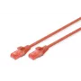 DIGITUS Patch cable - CAT6 - U/UTP - Snagless - Cu - 3m - red