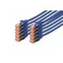 DIGITUS Patch cable - CAT6 - S/FTP - Snagless - Cu - 2m - blue - 10pk
