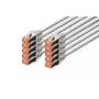 DIGITUS Patch cable - CAT6 - S/FTP - Snagless - 50cm - grey - 10pk