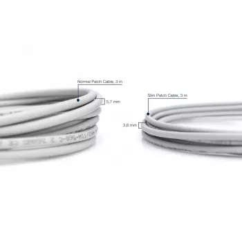 DIGITUS Slim Patch cable - CAT6 - U/UTP - Snagless - Cu - 2m - grey