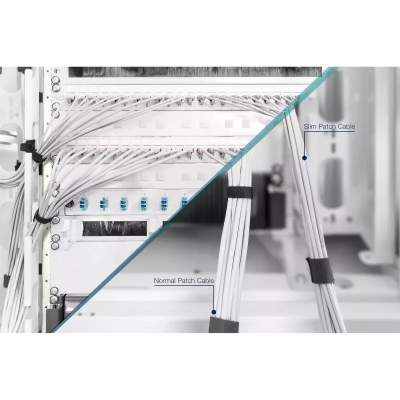 DIGITUS Slim Patch cable - CAT6 - U/UTP - Snagless - Cu - 2m - grey