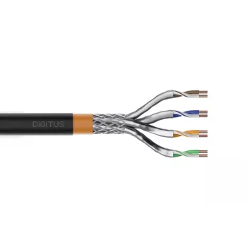 DIGITUS installation cable - Cat 7 - S/FTP - AWG 23/1 - 500m - Black