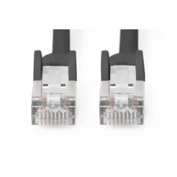 DIGITUS Patch cable - CAT6 - S/FTP - Booted - 1m - Black