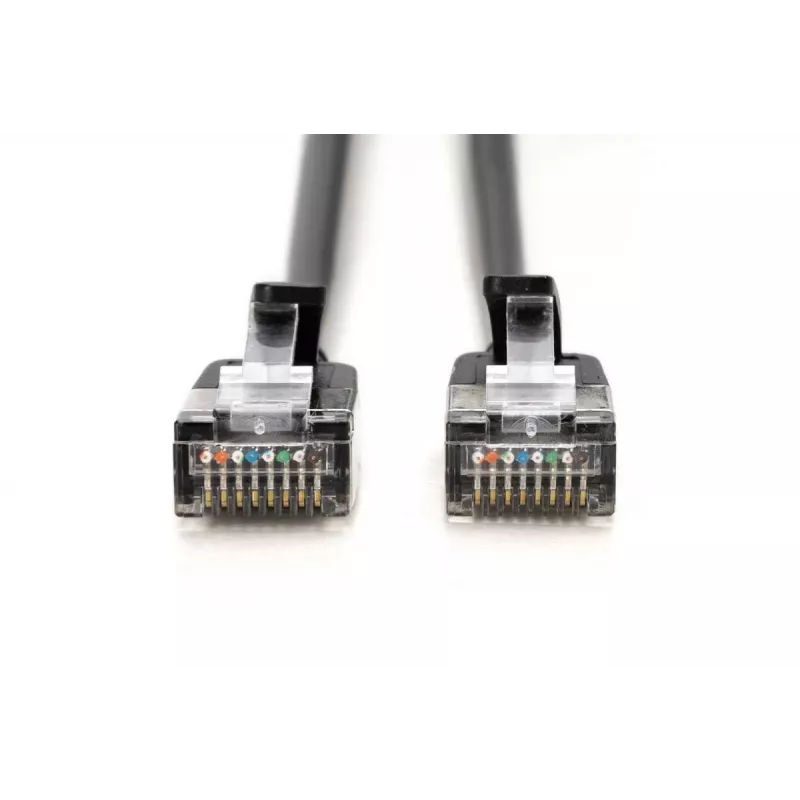 DIGITUS Slim Patch cable - CAT6A - F-FTP - 3m - Black