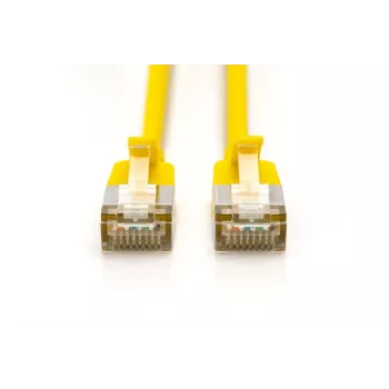 DIGITUS Slim Patch cable - CAT6A - F-FTP - 2m - Yellow