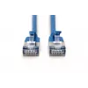 DIGITUS Slim Patch cable - CAT6A - F-FTP - 1m - Blue