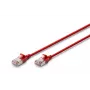 DIGITUS Slim Patch cable - CAT6A - F-FTP - 50cm - Red
