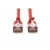 DIGITUS Slim Patch cable - CAT6A - F-FTP - 50cm - Red