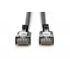 DIGITUS Slim Patch cable - CAT6A - F-FTP - 2m - Black