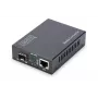 DIGITUS Media Converter, SFP 10/100/1000Base-T to SFP Open Slot, Incl. PSU Without SFP Module