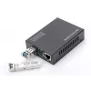 DIGITUS Media Converter, SFP 10/100/1000Base-T to SFP Open Slot, Incl. PSU Without SFP Module