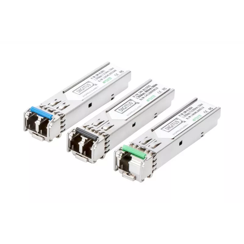 DIGITUS 1.25 Gbps SFP Module, Up to 20km Singlemode, LC Duplex Connector 1000Base-LX, 1310nm