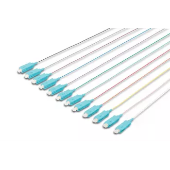 DIGITUS SC Fiber Pigtail Loose Buffer 50/125 µ 12 Pcs - Color code DIN IEC 304 Length 2m Class OM3