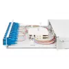 DIGITUS Fiber Optic Sliding Splice Box, 1U, Equipped 12x SC duplex, incl. M 25 Screw, Splice Cassette Color Pigtails OS2, Adapter