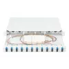 DIGITUS Fiber Optic Sliding Splice Box, 1U, Equipped 12x SC duplex, incl. M 25 Screw, Splice Cassette Color Pigtails OS2, Adapter