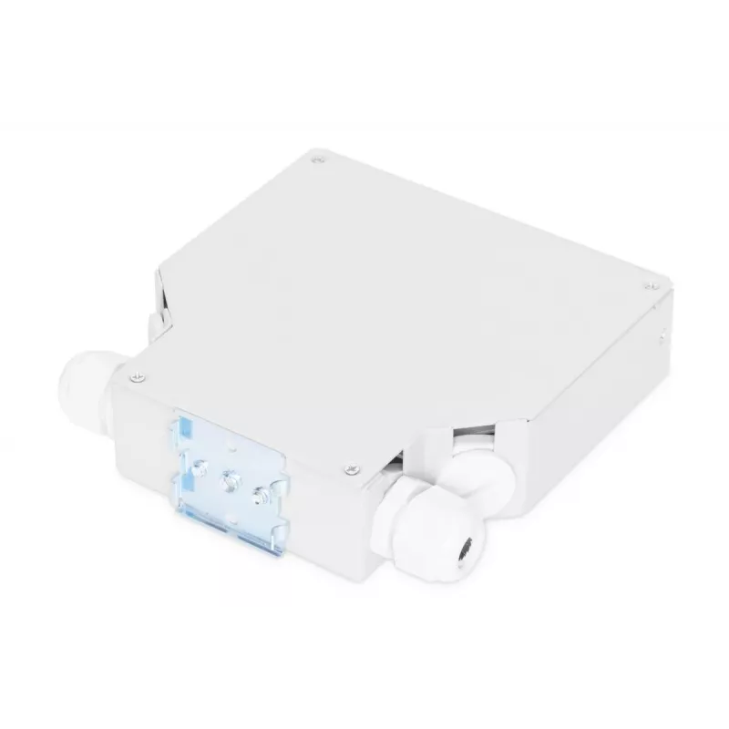 DIGITUS DIN Rail Splicing Box for 6x SC//DX Couplers, color grey