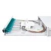 DIGITUS Fiber Optic Sliding Splice Box, 1U, Equipped 12x LC duplex, incl. M 25 Screw, Splice Cassette OM3 Color Pigtails, Adapter