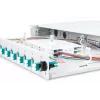 DIGITUS Fiber Optic Sliding Splice Box, 1U, Equipped 12x LC duplex, incl. M 25 Screw, Splice Cassette OM3 Color Pigtails, Adapter
