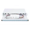 DIGITUS Fiber Optic Sliding Splice Box, 1U, Equipped 24x LC duplex, incl. M 25 Screw, Splice Cassette Color Pigtails OM4, Adapter