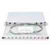 DIGITUS Fiber Optic Sliding Splice Box, 1U, Equipped 12x LC duplex, incl. M 25 Screw, Splice Cassette Color Pigtails OM4, Adapter