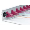 DIGITUS Fiber Optic Sliding Splice Box, 1U, Equipped 12x LC duplex, incl. M 25 Screw, Splice Cassette Color Pigtails OM4, Adapter