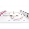 DIGITUS Fiber Optic Sliding Splice Box, 1U, Equipped 6x LC duplex, incl. M 25 Screw, Splice Cassette OM4 Color Pigtails, Adapter