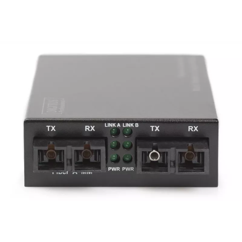 DIGITUS Multi/Singlemode Media Converter Gigabit Wavel: 850nm 1310nm 20km