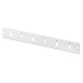 DIGITUS DN-96208-QL 1U Fibre Optic Splice Box Front Panel, Quick Lock, 6x SC Simplex / 6x LC Duplex, Grey