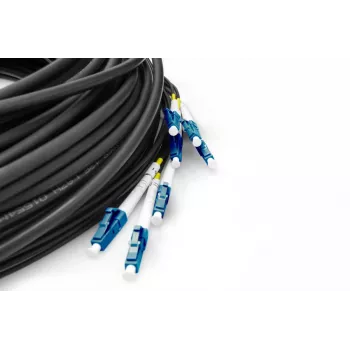 DIGITUS Breakout cable - 8 Fiber SM G.657.A1 LC/UPC-LC/UPC universal black 100m