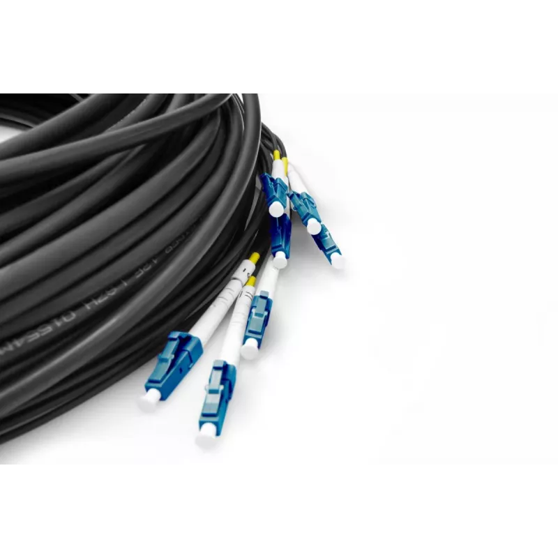 DIGITUS Breakout cable - 8 Fiber SM G.657.A1 LC/UPC-LC/UPC universal black 100m